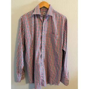 Men’s Peter Millar Ling Sleeve Button Down Shirt Large